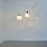 Set bubble glass pendants by Helena Tynell, 1970s