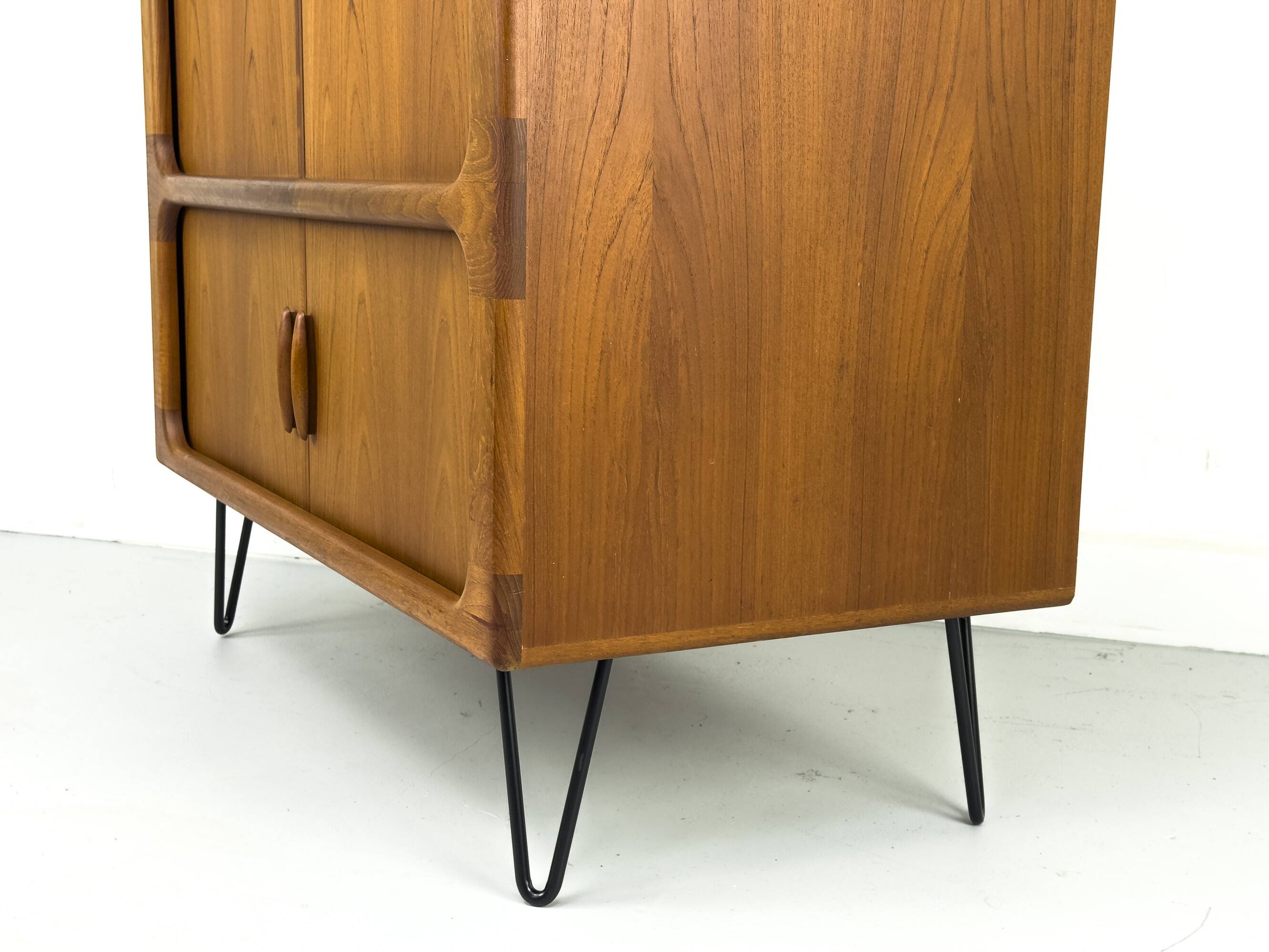 Danish Teak Hi-Fi Sideboard with Tambour Doors from Dyrlund, 1970s