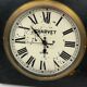 Pendule horloge bois cuivre house charvet lyon