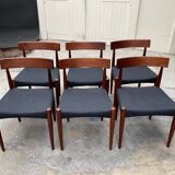 series of six Scandinavian chairs Arne Hovmand Olsen