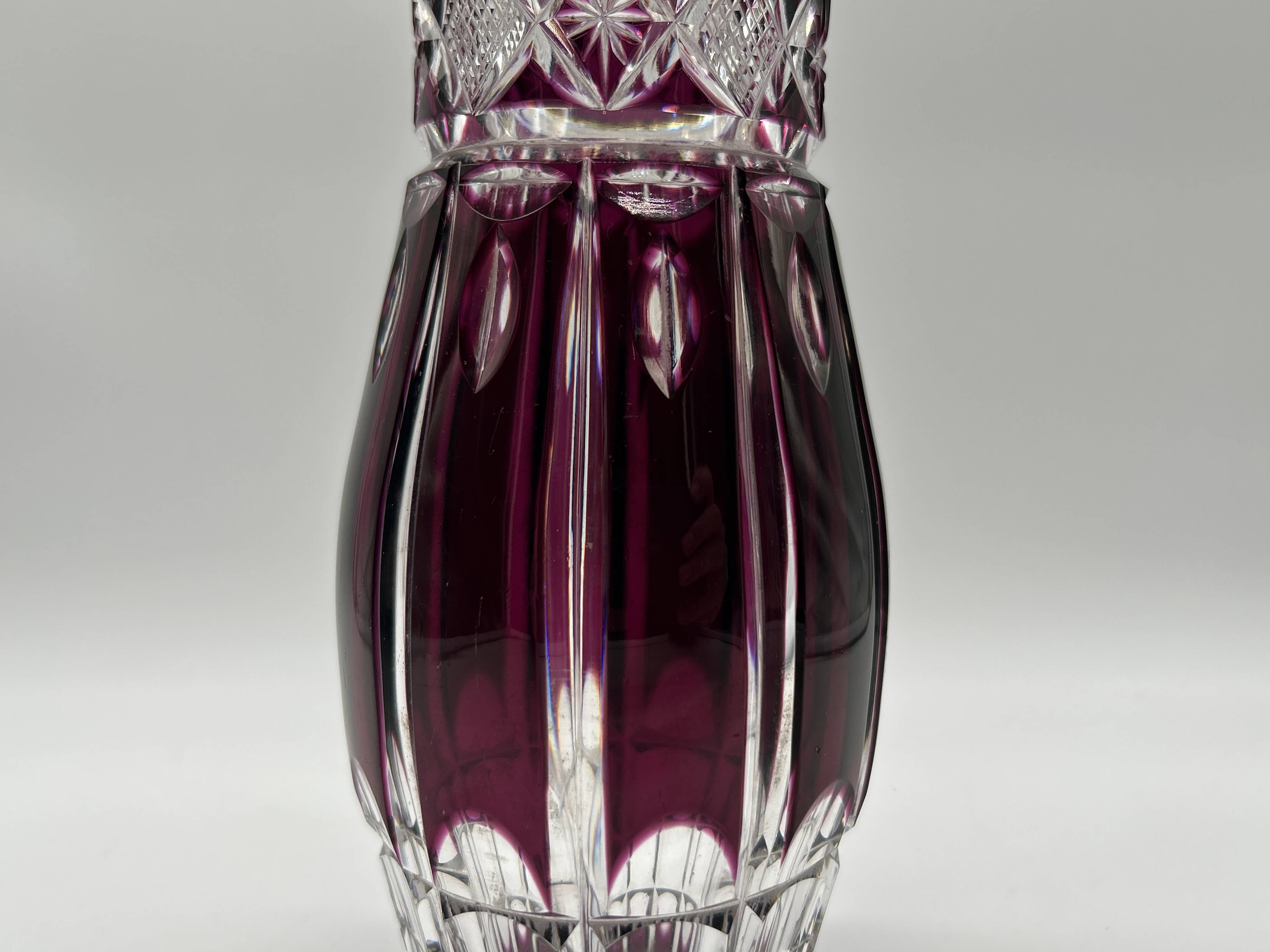Art deco vase from val saint-lambert - model "m.k.m"