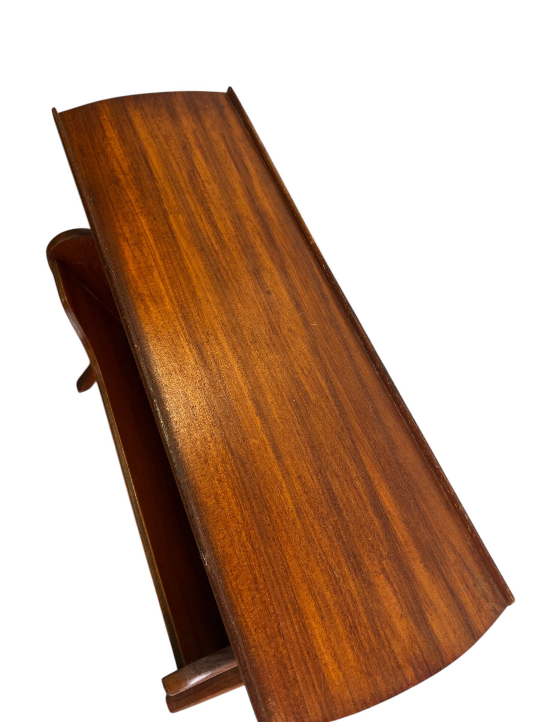 Porte-revues/table d'appoint vintage en teck 'Van Teeffelen'