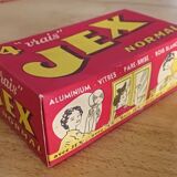 Boîte publicitaire cartonnée " JEX " 1950
