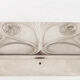 Art nouveau style box in silver metal, interior in satin, 1910