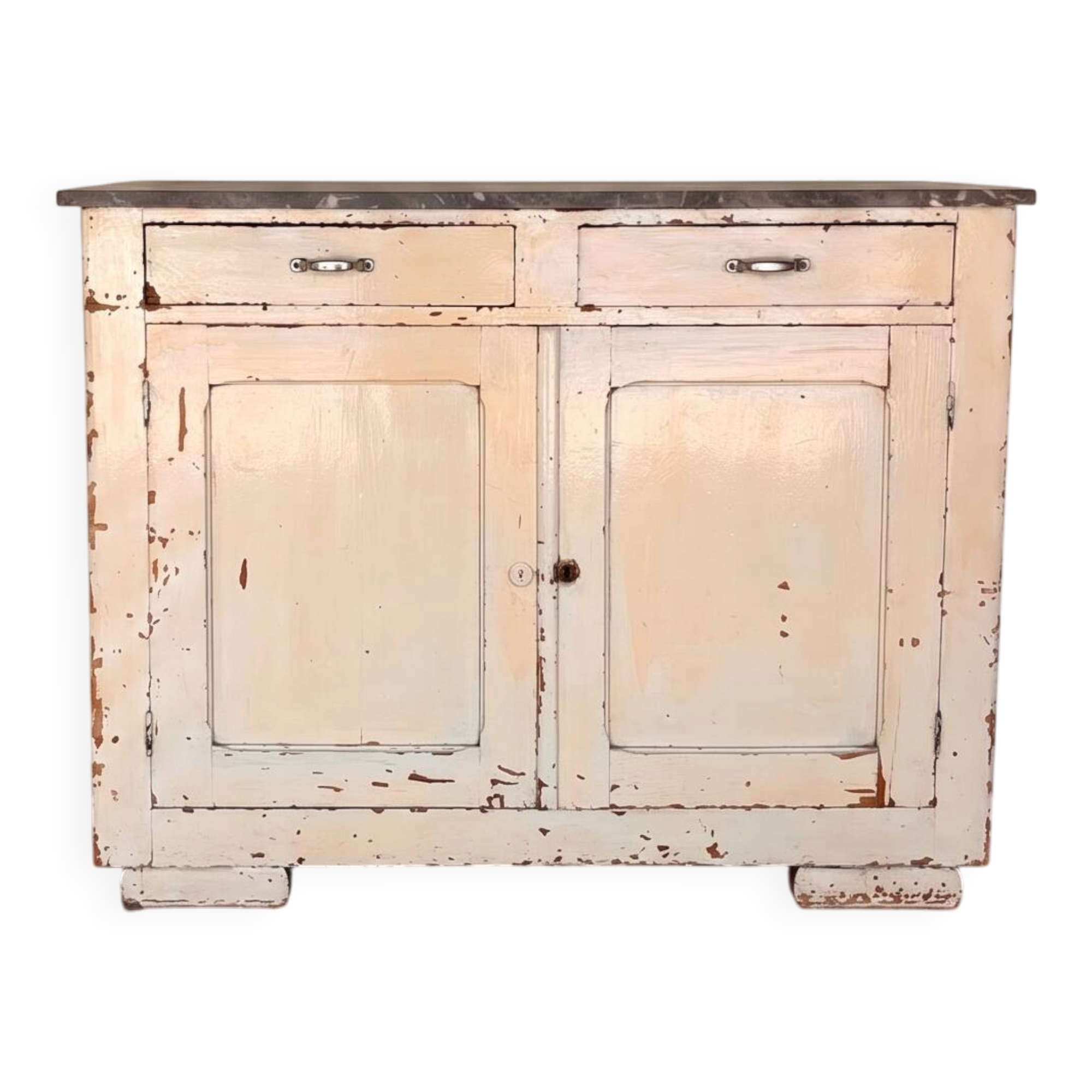 Old marble buffet table