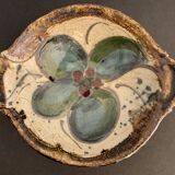 Glazed ceramic plate or cut