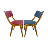Set of 2 Colourful Vintage Chairs, Germany, 1960's