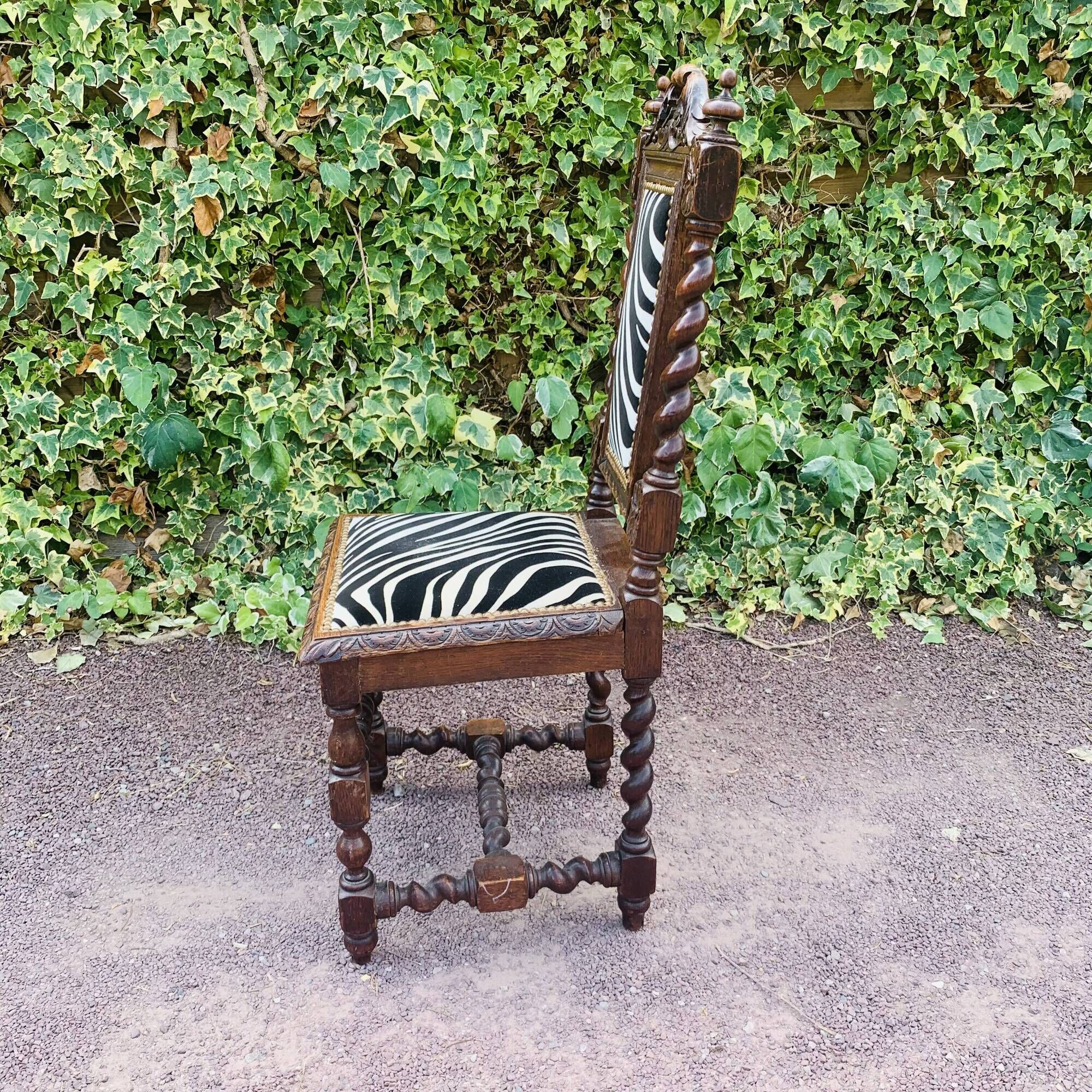 Antique carved wooden chair