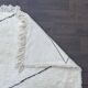 Moroccan black and white Berber rug 150x220