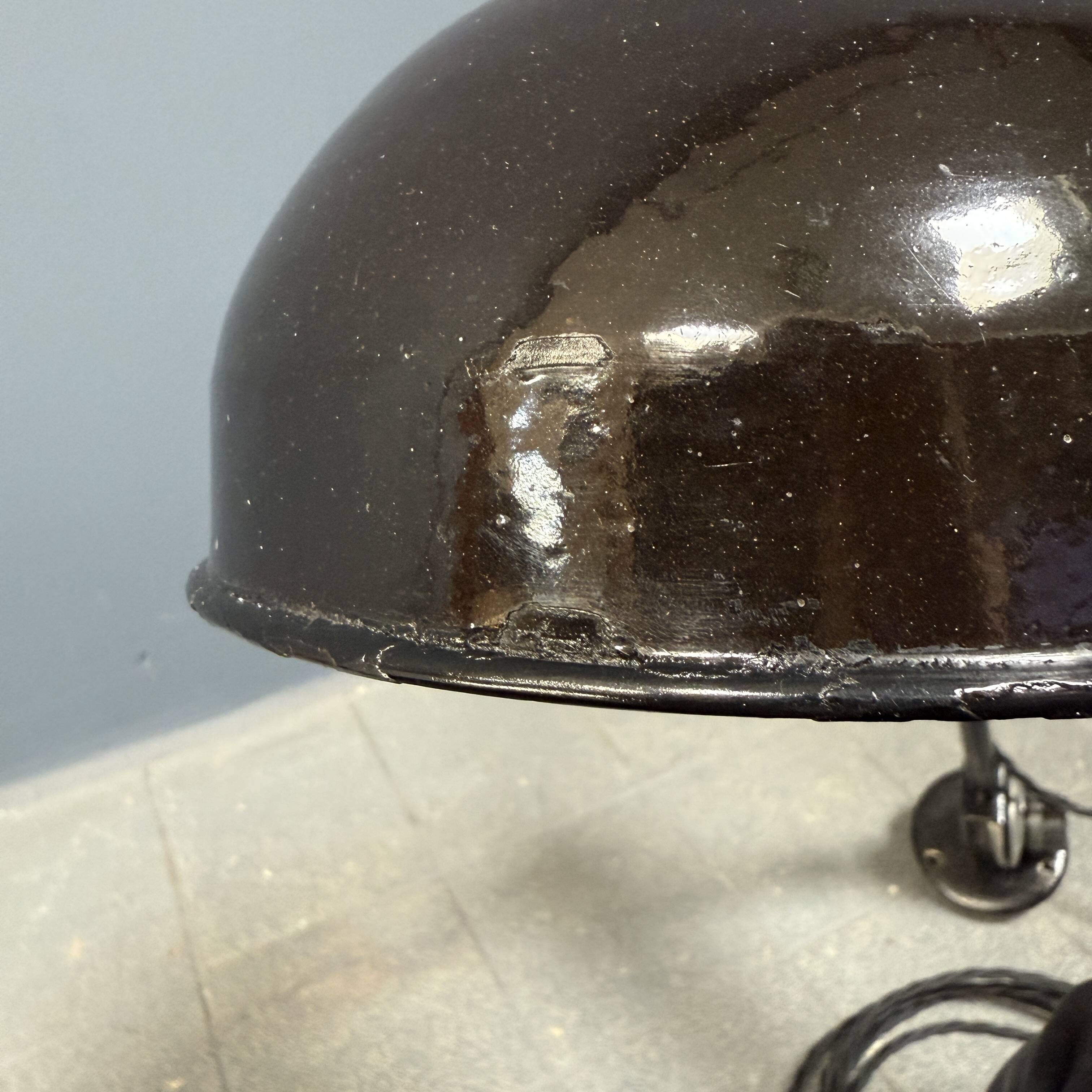 Early Rademacher wall lamp with large enamel shade