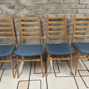 Set of 4 vintage Scandinavian chairs from the 1960s.