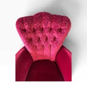 Vintage fuchsia baroque armchair / seat