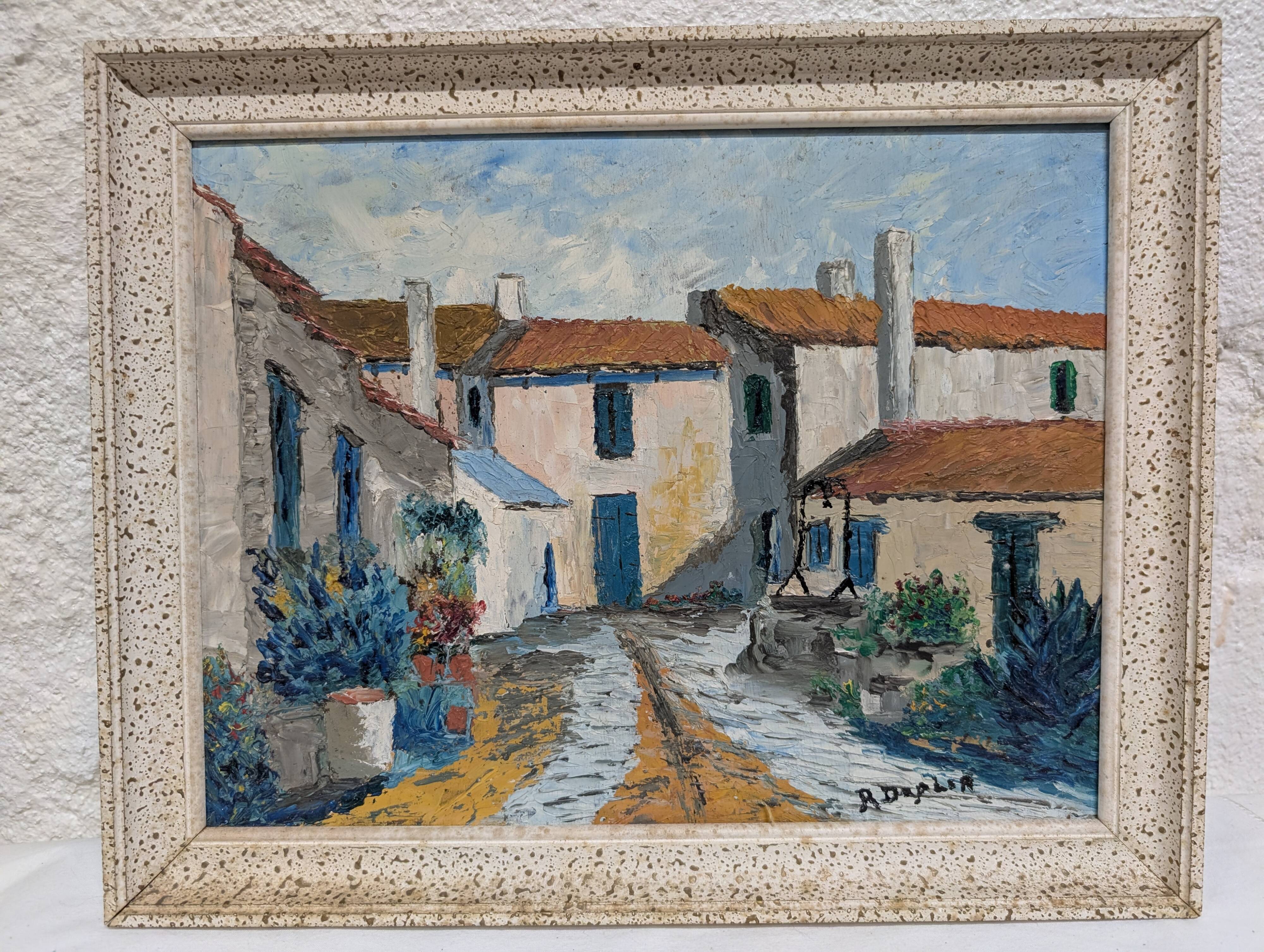 Old oil painting 1971