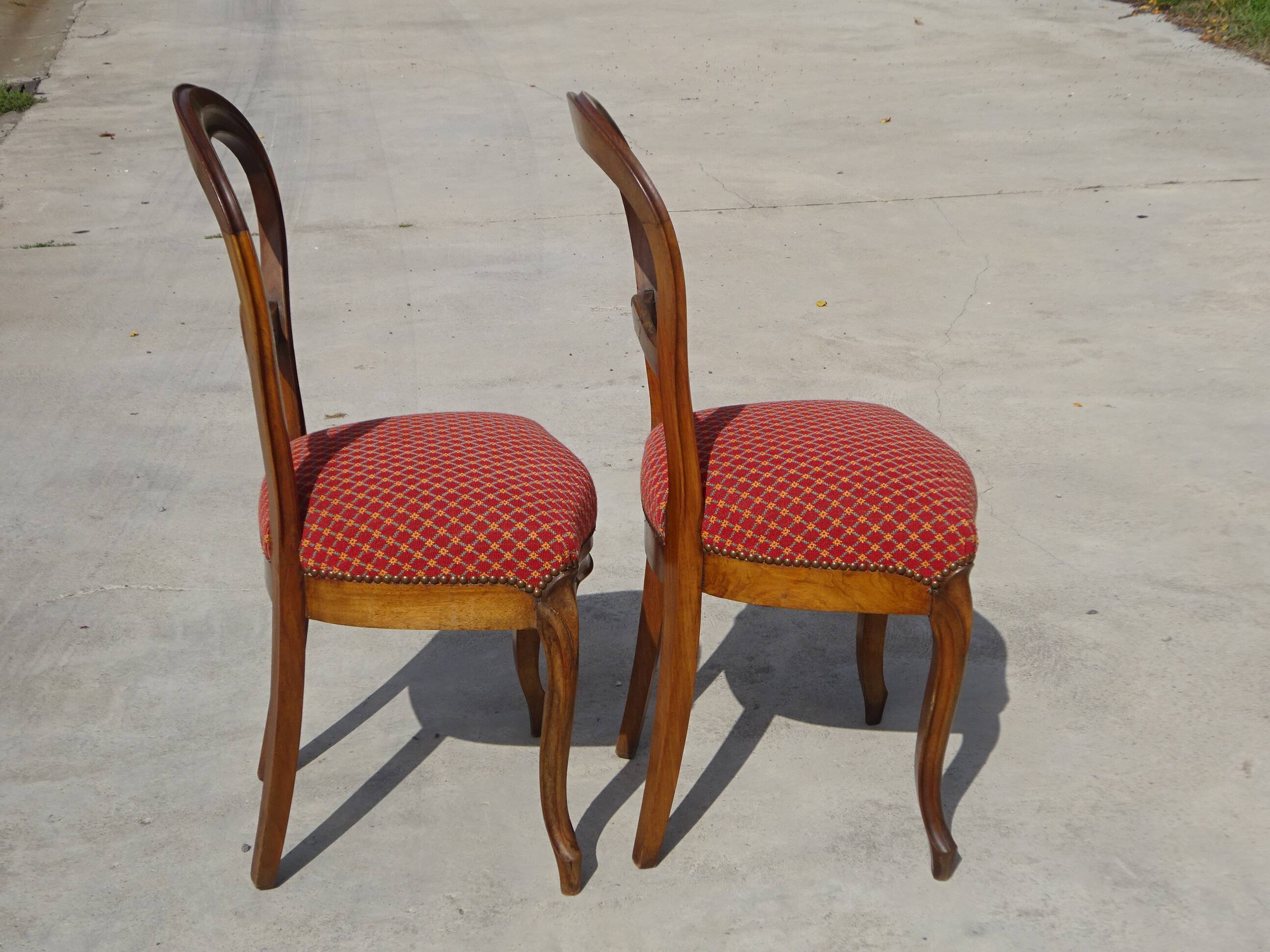 Restored Louis Philippe chairs, set of 2