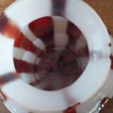 Old ball vase in opaline flame