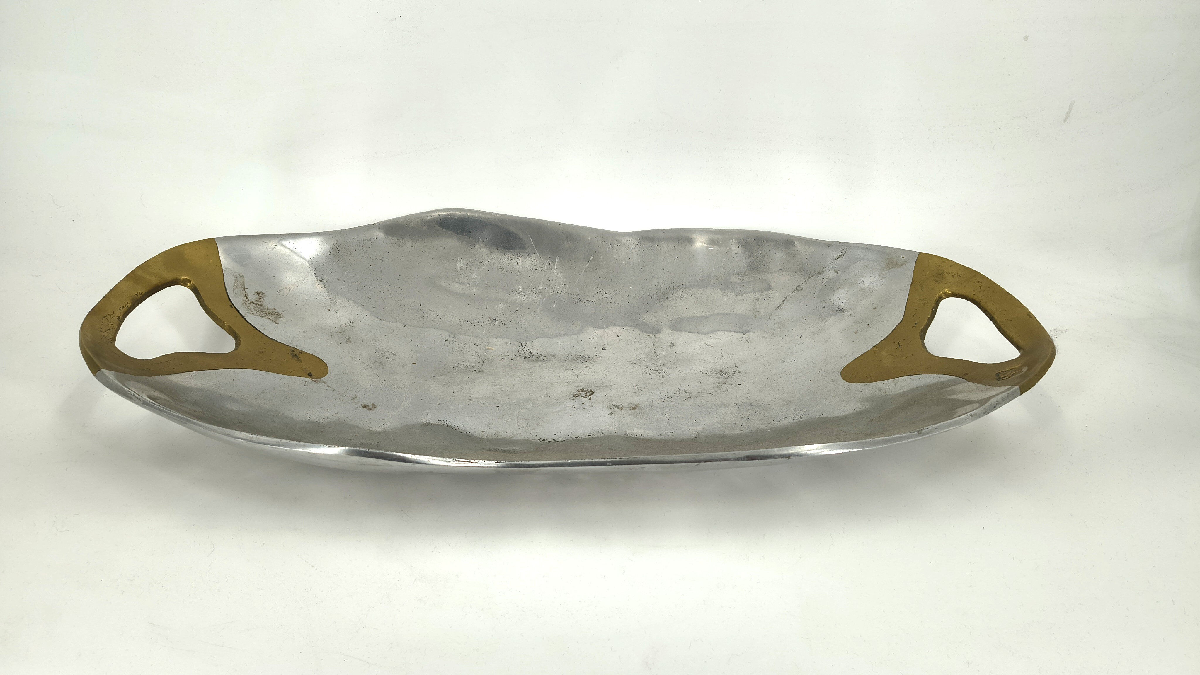 Brutalist design tray by David Marshall, 1970s