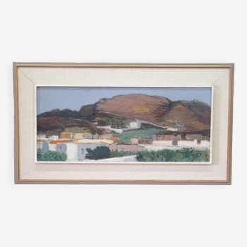 Gideon Isaksson, Scandinavian Modern Painting, 1960s, Oil on Panel, Framed