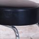 Bauhaus Stool in Chrome-Plated Steel and Leather, 1950s