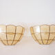 Paire d'appliques en nacre coquillage
