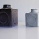 Mid-century Scandinavian modern art pottery vases in ceramic by Göran Andersson for Upsala Ekeby, Sweden, 1970s, set of 2