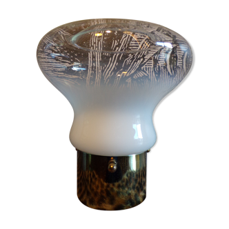 Italian mushroom lamp made of glass