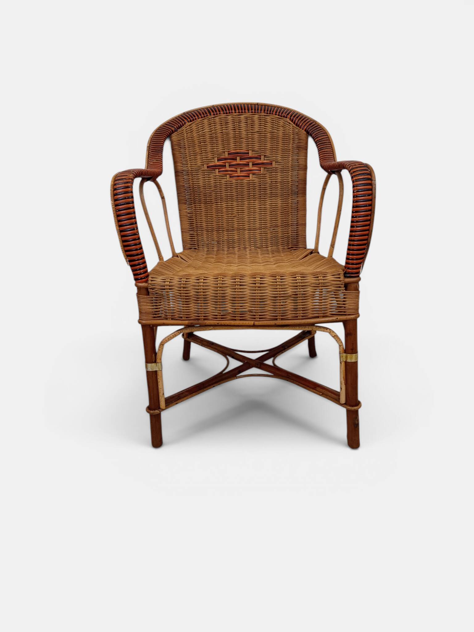 Vintage rattan armchair