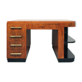 1930s Art Deco Desk caucasian walnut