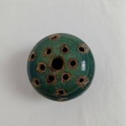 Vase pique fleurs en grès émaillé artisanale