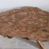 Coffee table in solid elm wood