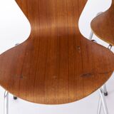 Set of 6 Vintage Stacking Chairs, 1960s, Teak - German Design