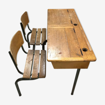 Double school desk