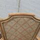 Pair of Louis XVI style armchairs in 20th century patinated beech