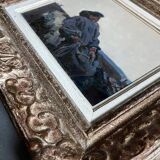 Painting HSP Samouchine (kyiv church) "The Mongol" St Petersburg 1966 Russian