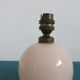 Lamp " ball " in pale pink opaline, Art Deco years 40 50