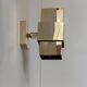 Pair of vintage wall lights, brass, France, 1970