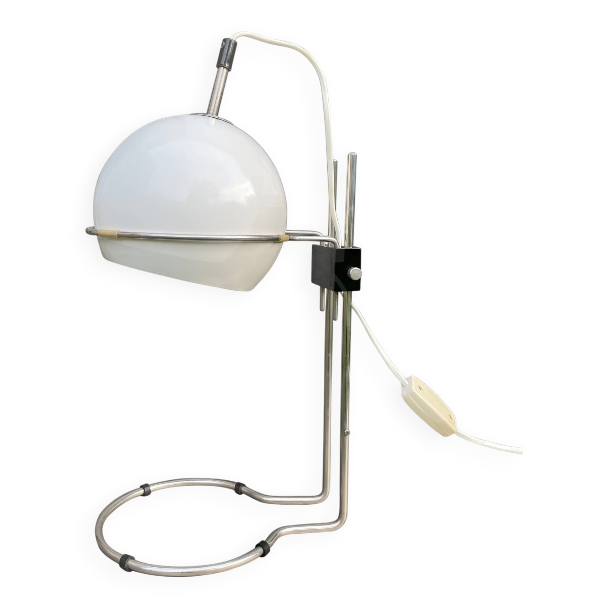 White Table Lamp Polam-Radom, 1970s