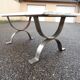 Coffee table in marble and vintage steel design from the 70s