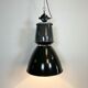 Black Enamel Industrial Lamp from Elektrosvit, 1960s