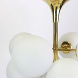 Atomic Brass Chandelier, Switzerland, 1960s