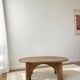 Renovated solid wood designer coffee table