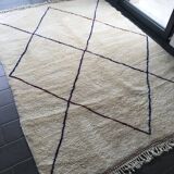 Tapis berbère beni ouarain handmade 200X145cm