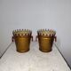 Paire de cache-pots métal Lancel Paris
