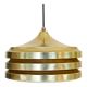 Multi layered pendant light by Carl Thore for Granhaga Metallindustri. Sweden 1970s.