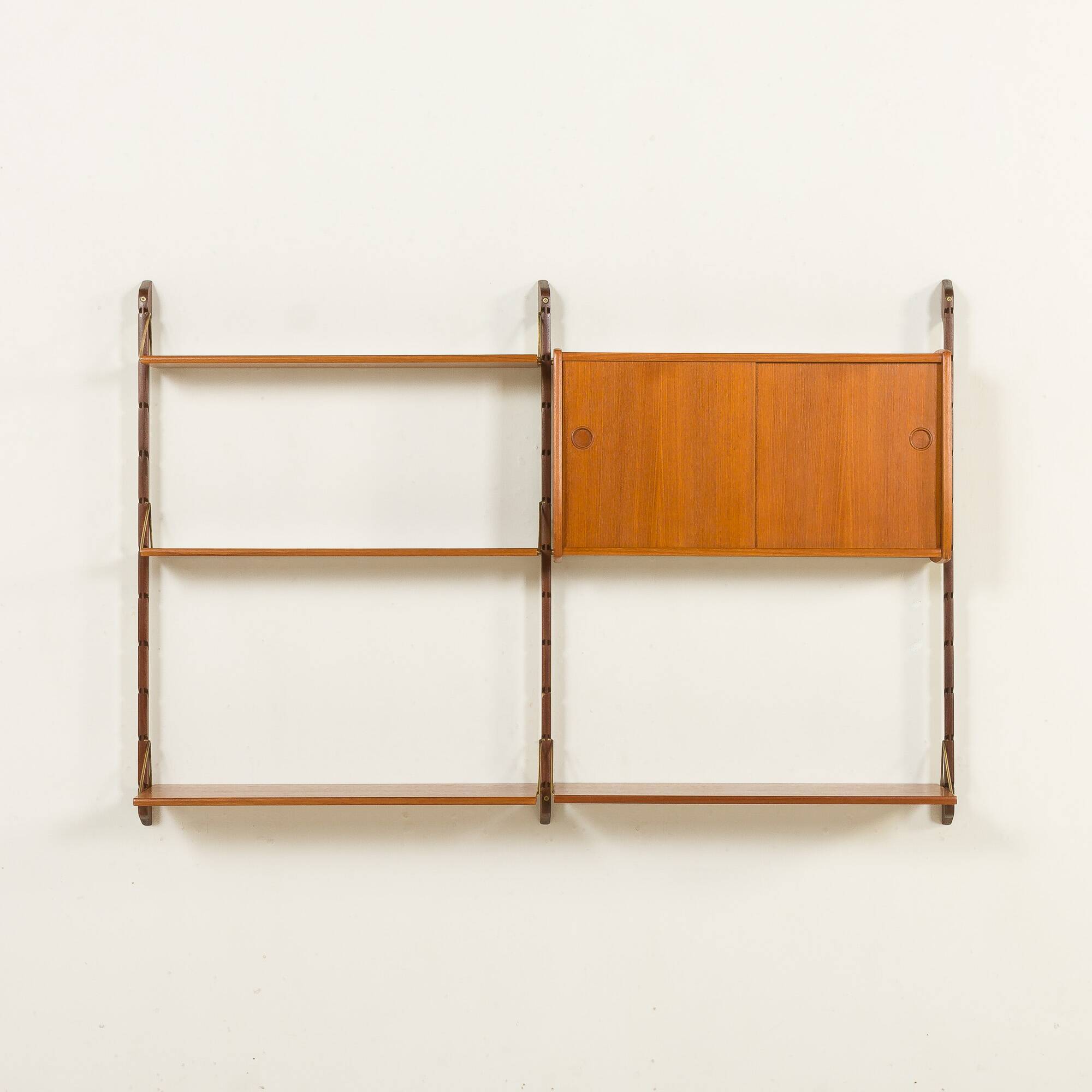 Small Ergo teak wall unit by John Texmon, Norway 1960s