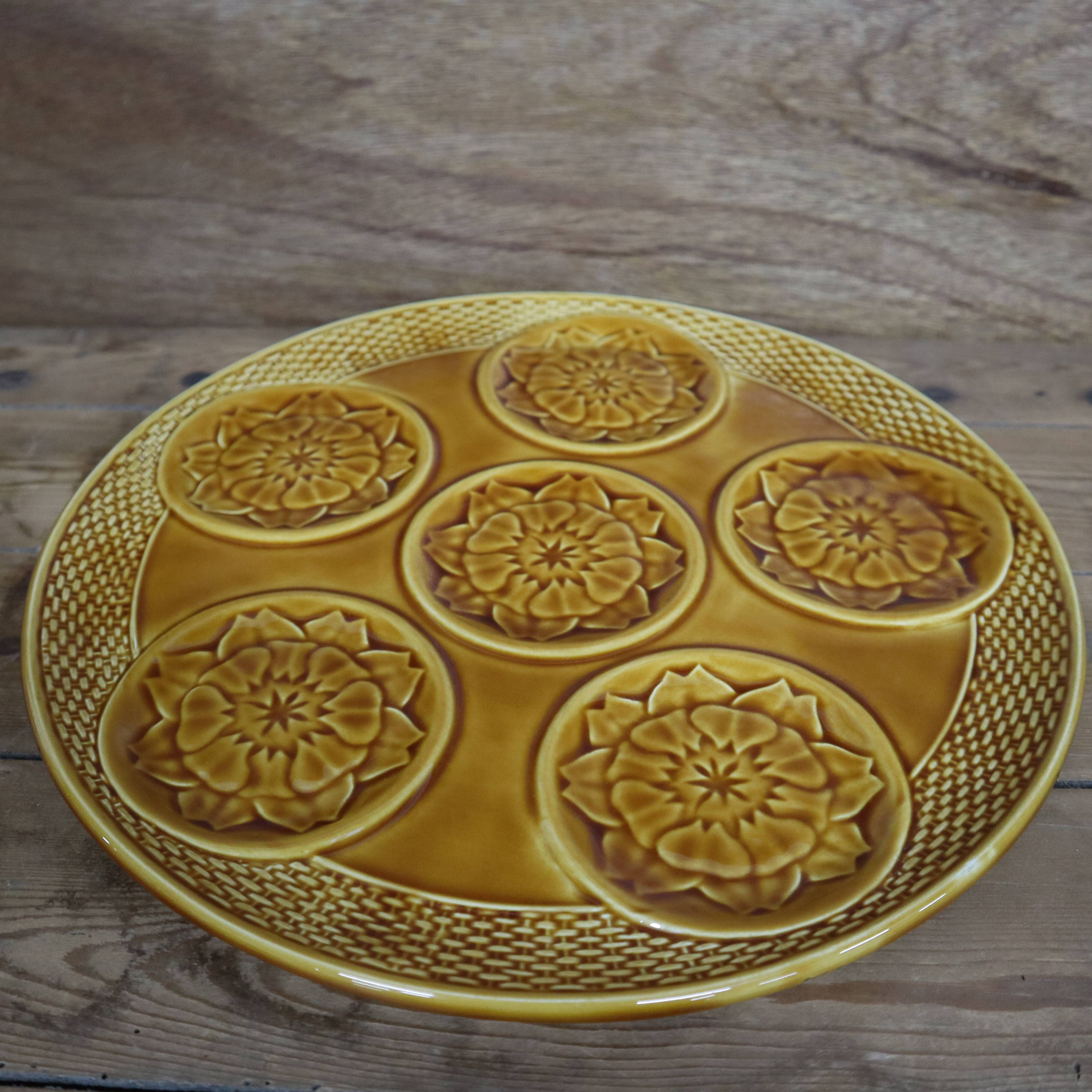 1970s Artichoke Barbotine Dish