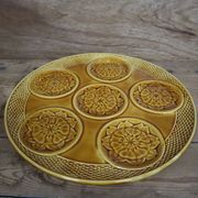 1970s Artichoke Barbotine Dish