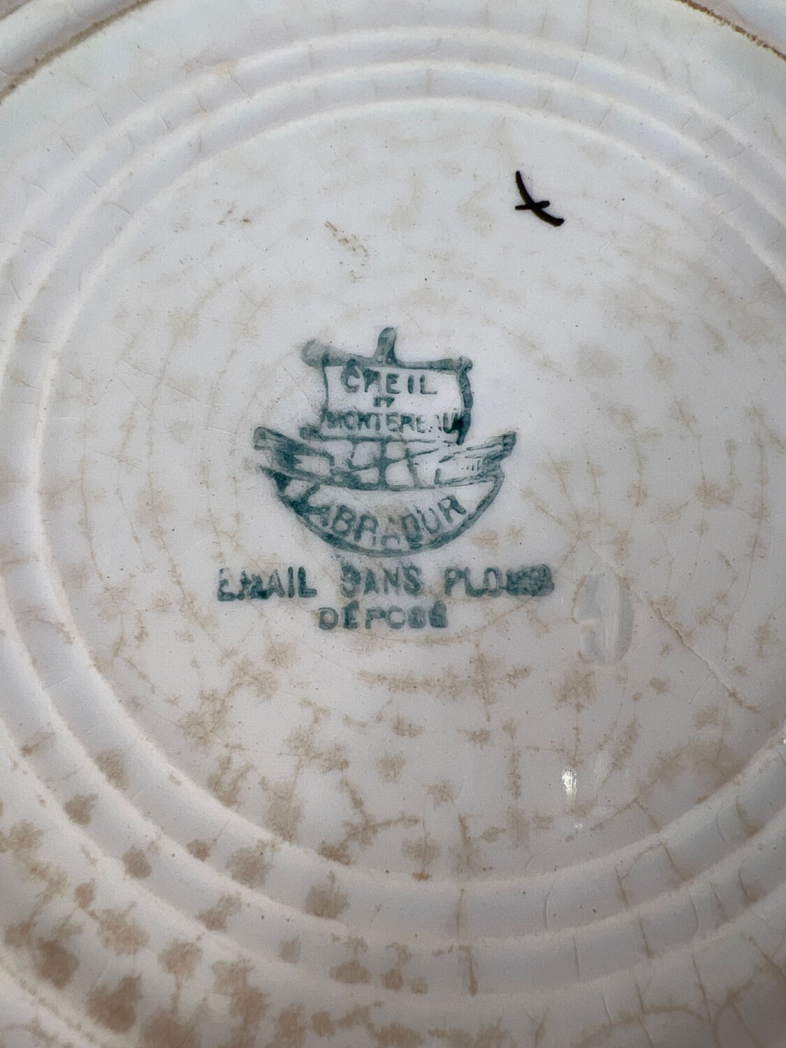 Plat creux coq Creil Montereau