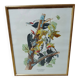 Lithograph by J. Audubon "Piteated Woodpecker" framed, 1950s/1960s