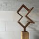 Sculpture “Balance”. a 1970s geometric abstraction in steel