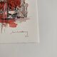 Numbered lithograph (10/20) and signed by Michel Henry - The Bottles